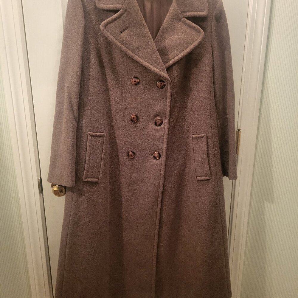 Bromleigh womans double breasted grey coat